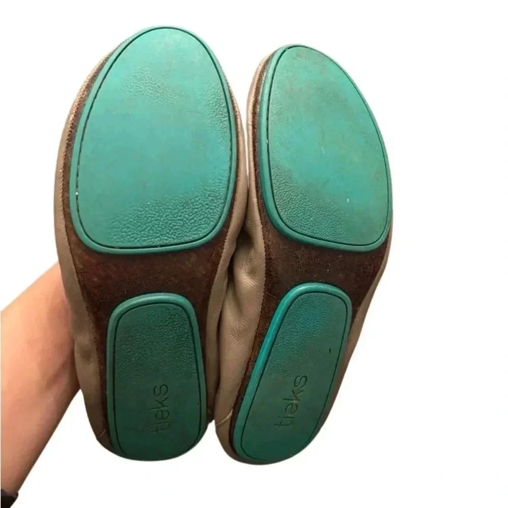 Tieks Tan Leather Ballet Flats - Picture 9 of 9